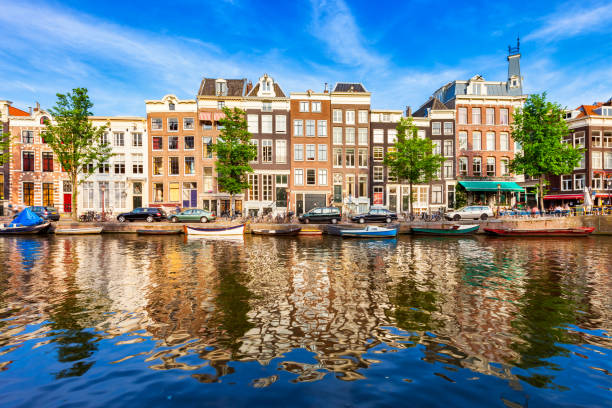 istock Canal and traditional facades in downtown Amsterdam Netherlands 644658130