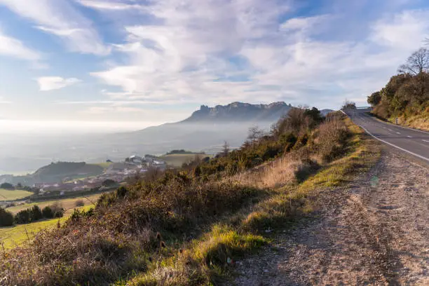 Beautiful View of the country side in Lapoblacion Navara from Spain