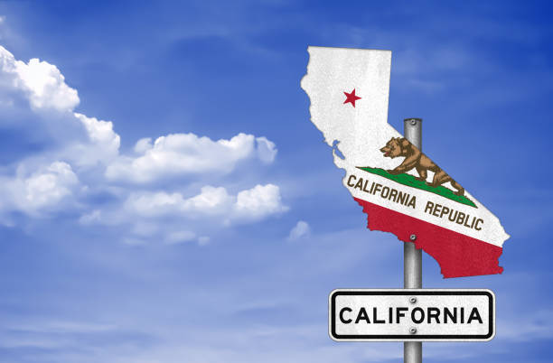 benvenuto in california - map san francisco bay area california cartography foto e immagini stock
