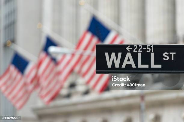 Wall Street Stock Photo - Download Image Now - Wall Street - Lower Manhattan, New York Stock Exchange, Stock Market and Exchange