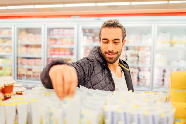 istock Young Man Groceries Shopping 644728086