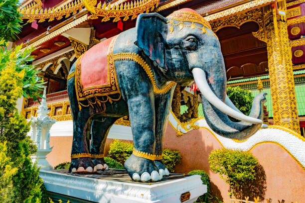 istock Buddhist temple Chiang Mai, Thailand 644751824