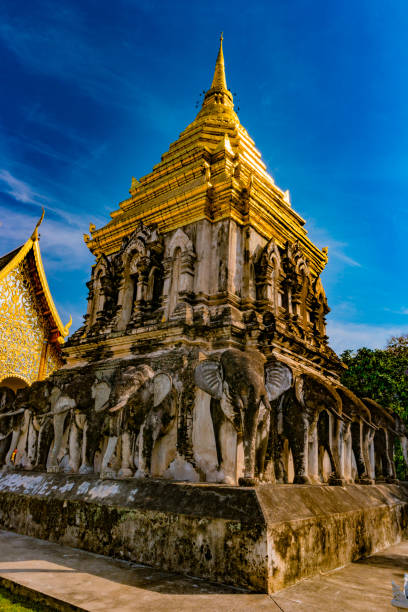 istock Buddhist temple Chiang Mai, Thailand 644752008
