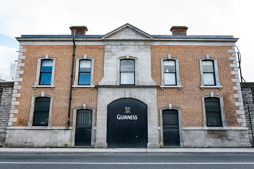 Dublin, Ireland - May 22, 2016. The St. James's Gate Guinness Brewery in Dublin the capital of Ireland. This is the original area of the Guinness Brewery dating back to 1759.