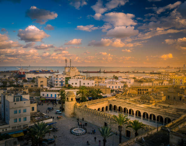 istock Beautiful sunset in Sousse, Tunisia 644855242