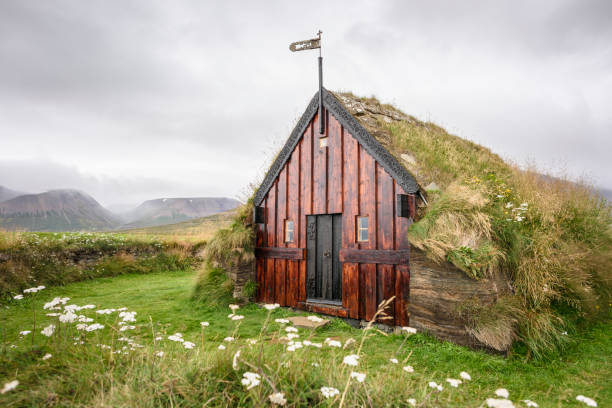 istock Grafarkirkja, Turf Church, Iceland 644903574
