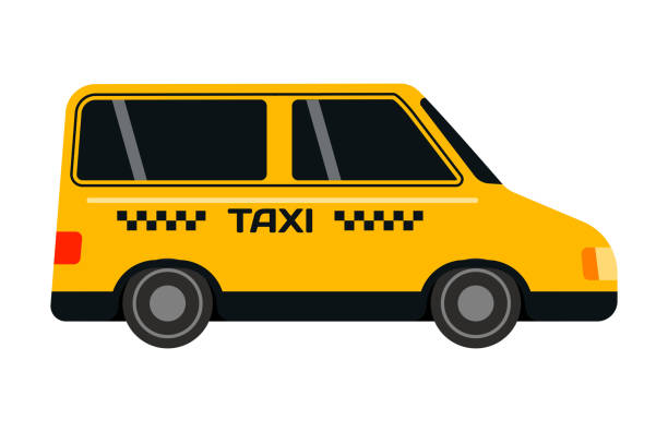istock City road yellow taxi transport vector illustration 644911338