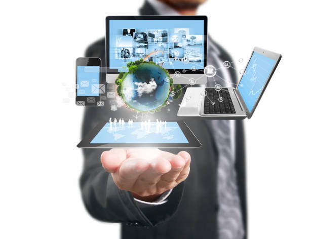 istock Technology in  hands of businessmen 644913808