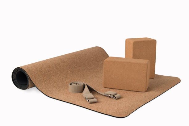 istock Yoga Cork Mat, Blocks Premium Non slip Eco Friendly 644920234