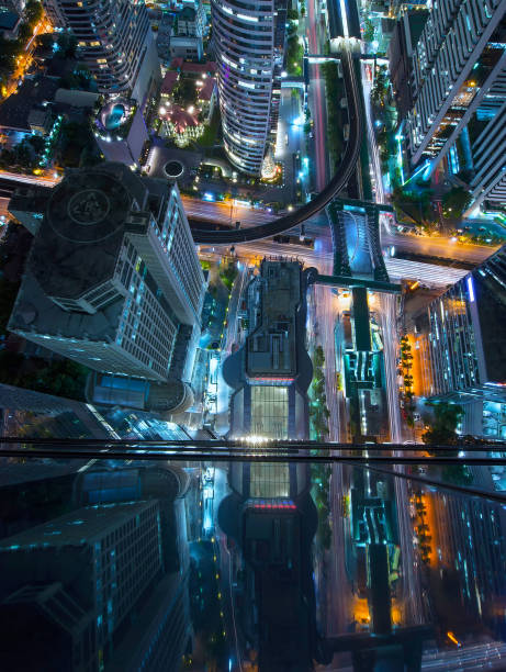 istock Sathorn Intersection, BTS Chong nonsi Skytrain, Downtown Bangkok, Thailand 644934722