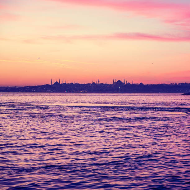istock Istanbul at dusk from Asia 644940864