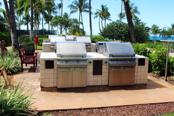 istock Outdoor barbecue area 644951550