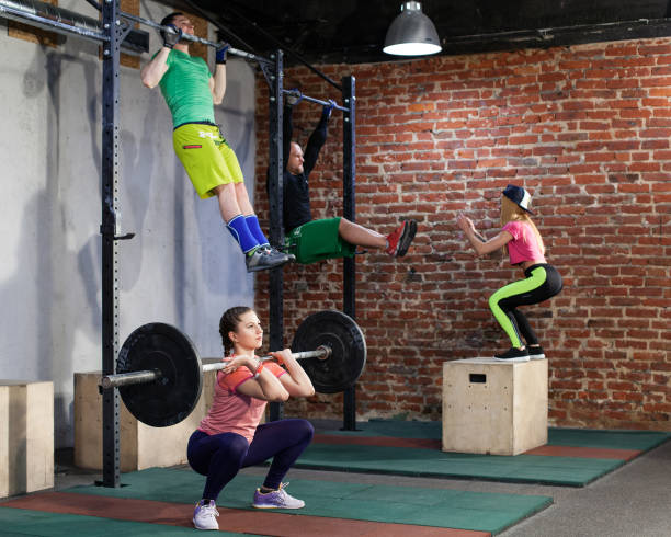 istock people are training at the gym gym 644966230