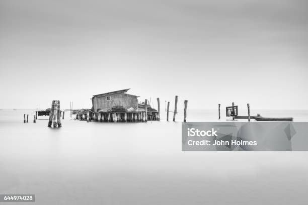 Pellestrine 4 Stock Photo - Download Image Now - Black And White, Fishing, Horizontal