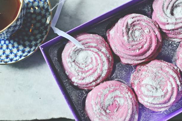 istock Homemade pink marshmallows 644979812