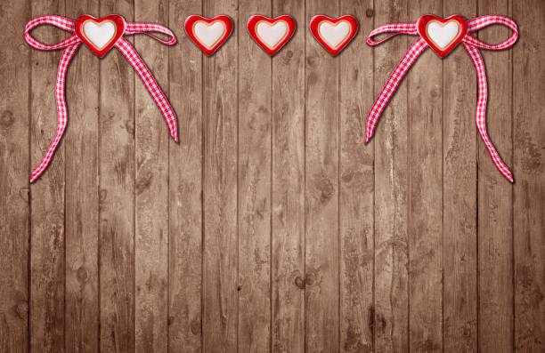 two hearts with loop and three hearts without loop - textraum imagens e fotografias de stock