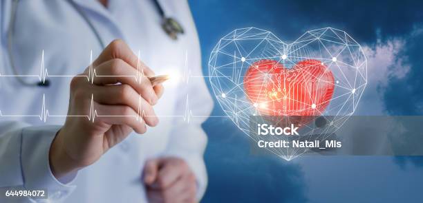 Concepts Of Modern Technologies Of Diagnostics Of The Heart Stock Photo - Download Image Now