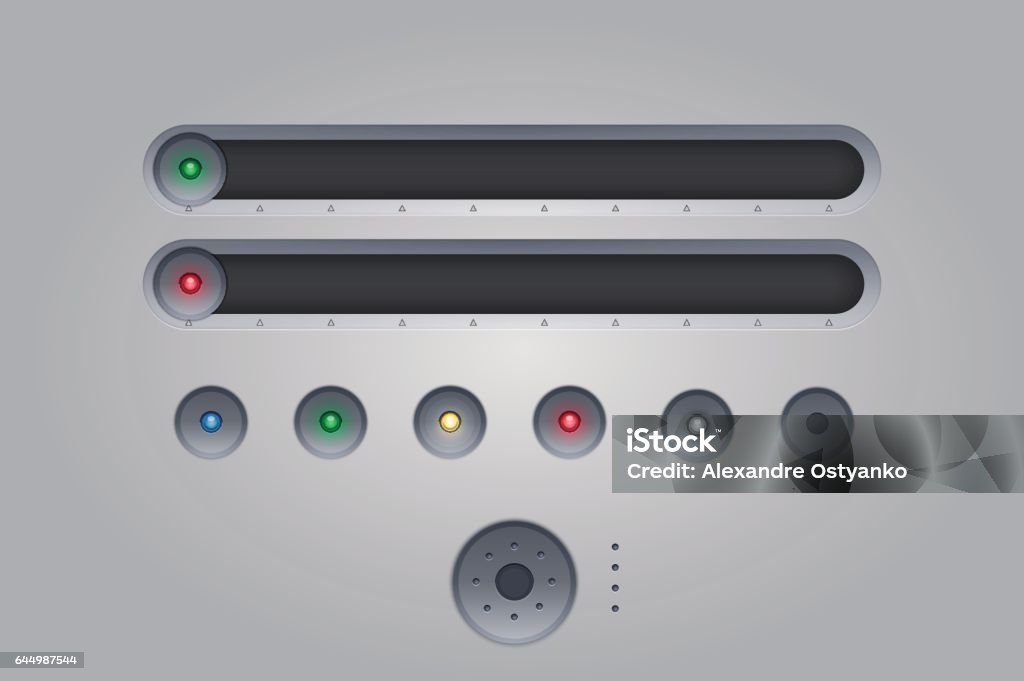 Switch Buttons Stock Illustration - Download Image Now - Button ...