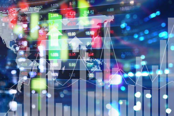 istock Stock market background design 644993624