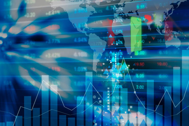 istock Stock market background design 644993714