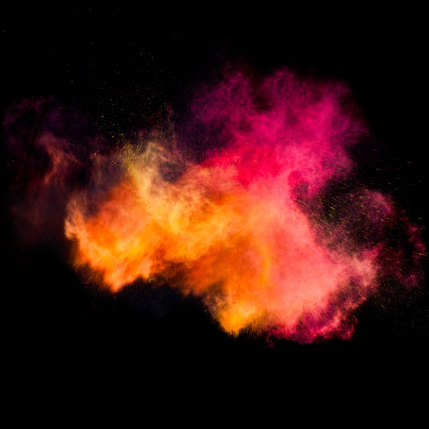 istock Freeze motion of colored dust explosion 644997516