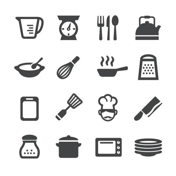 Vector illustration of Cooking Icons - Acme Series