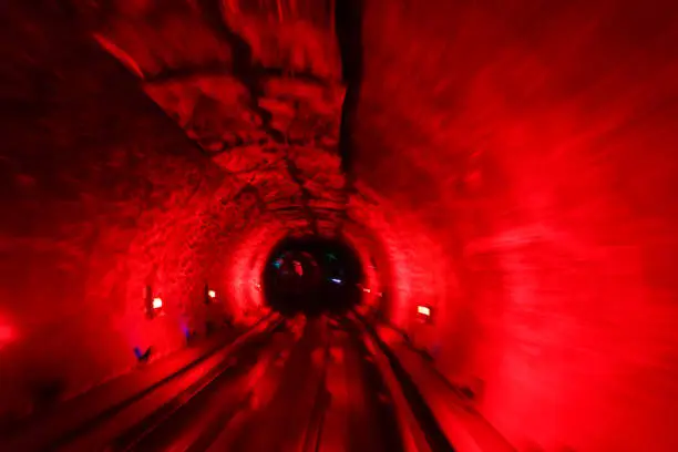 The Light at the End of the track in tunnel