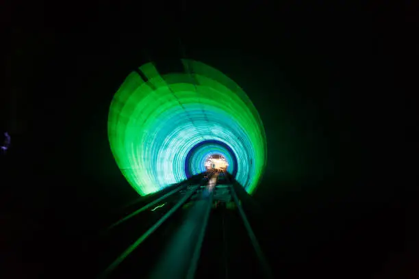 The Light at the End of the track in tunnel