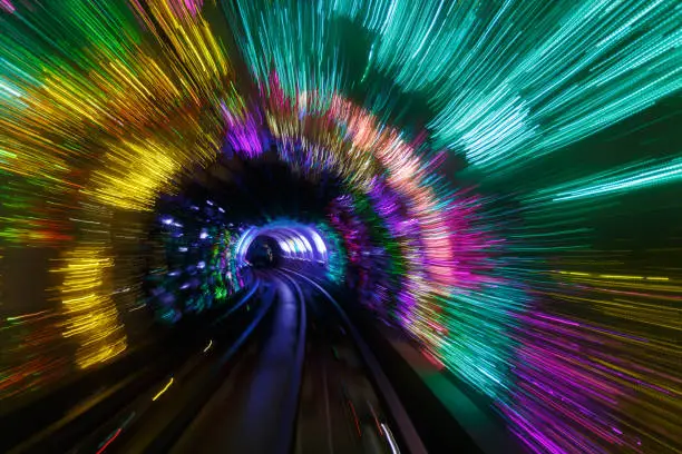 The Light at the End of the track in tunnel