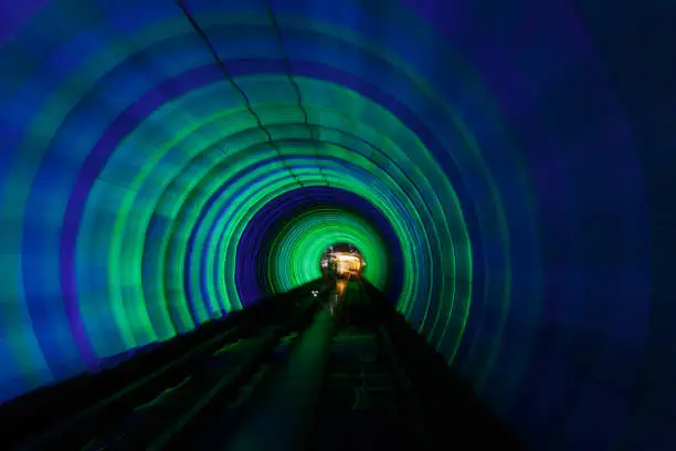 The Light at the End of the track in tunnel