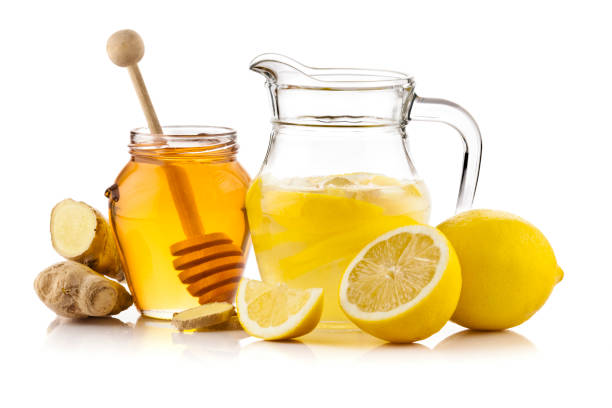 istock Lemon infused water pitcher with honey and ginger 645016682