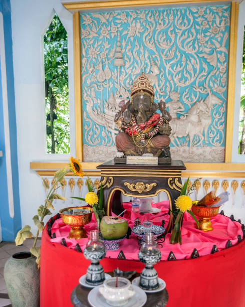 istock Thailand. Statuette of Ganesha with elephant head. 645020130
