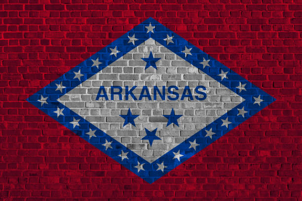 istock US flag of Arkansas 645032330