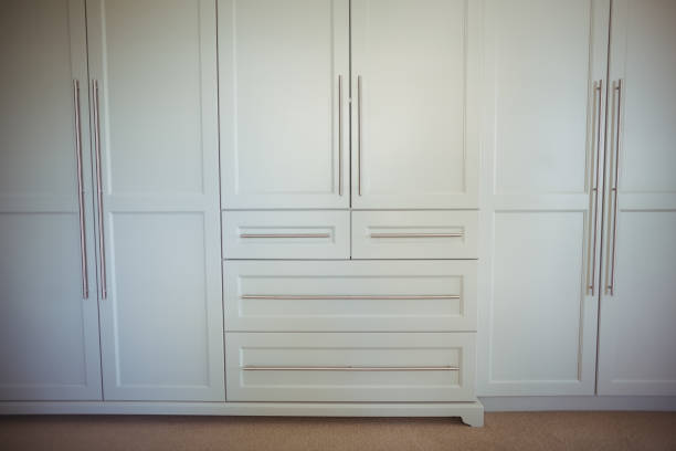 istock Interior view of modern wardrobes 645035018