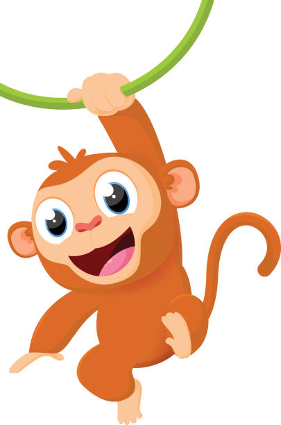 Cartoon Of The Cute Baby Chimp Illustrations, Royalty-Free Vector Graphics  & Clip Art - iStock