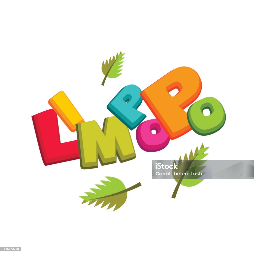 Lettering Funny Comic Colored Font Limpopo Stock Illustration - Download  Image Now - Abstract, Art, Balloon - iStock