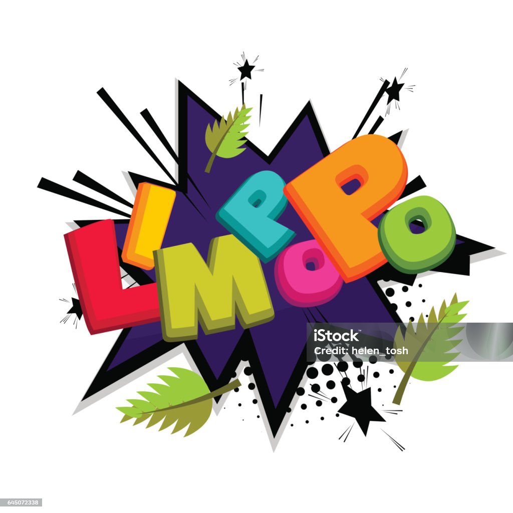 Lettering Funny Prank Comic Font Limpopo Stock Illustration - Download  Image Now - Abstract, Art, Balloon - iStock