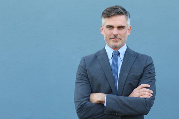 istock Successful Caucasian elegant businessman isolated 645075260