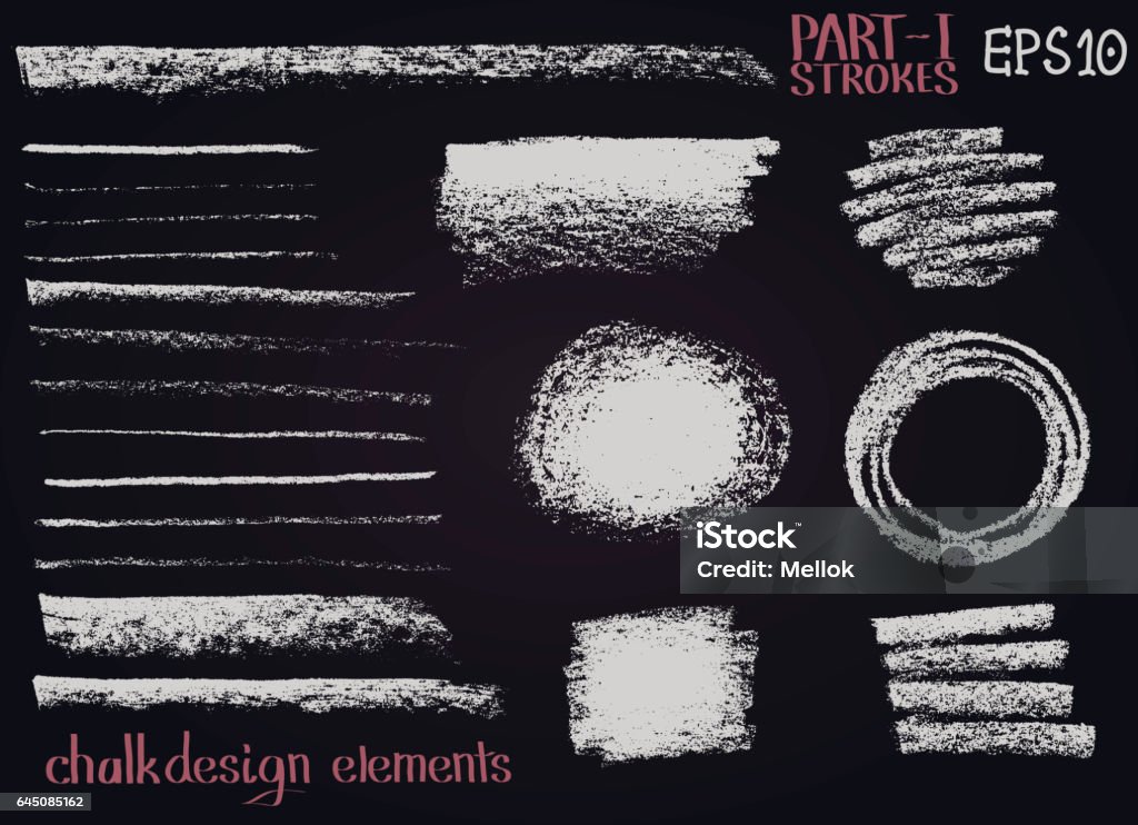Toog Texture Chalk Texture Design Elements Lines Stripes Strokes Round And Rectangle ...