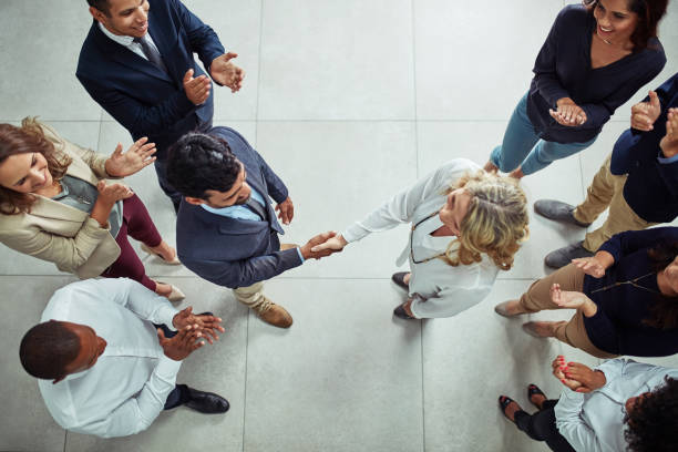 istock Building a successful business network together 645096112