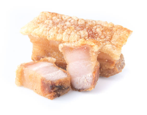istock deep fried pork belly for food on white background 645116136