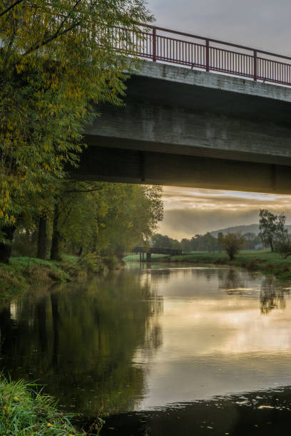 istock Car bridge over the Rhume 645121842