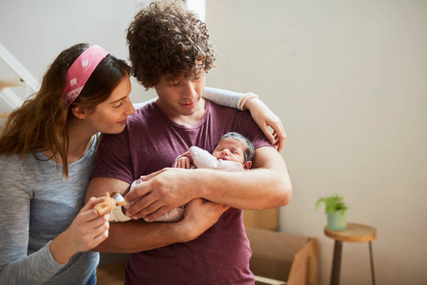 Millennial Parents moving to a new flat.