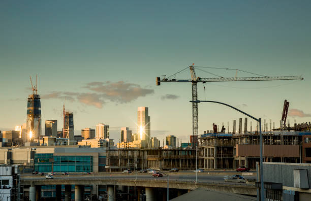 istock Downtown San Francisco Cranes and Highway 645129322