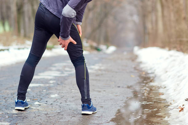 Injury while running in the winter spring autumn