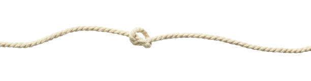 istock Beige cotton rope knot 645149454