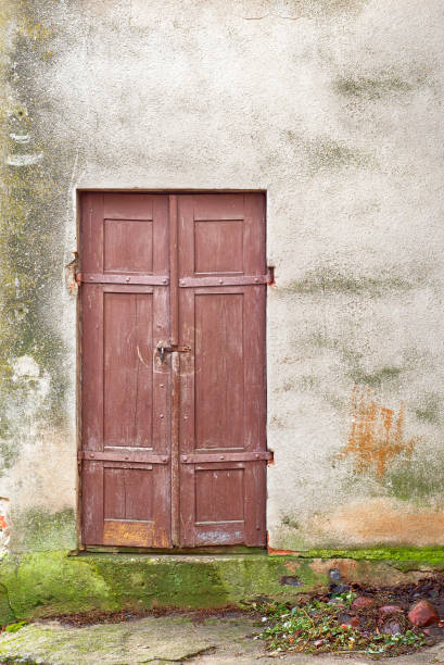 istock wooden plank door 645150678