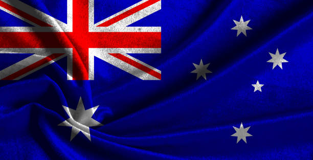 istock National flag of Australia 645154756