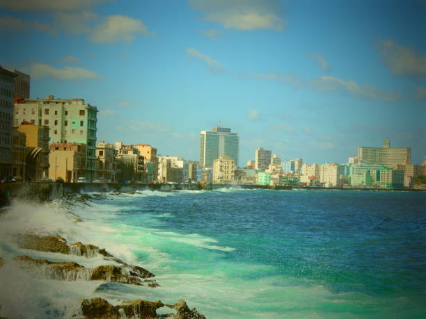 the historic Malecon Promenade in Havana, Cuba
