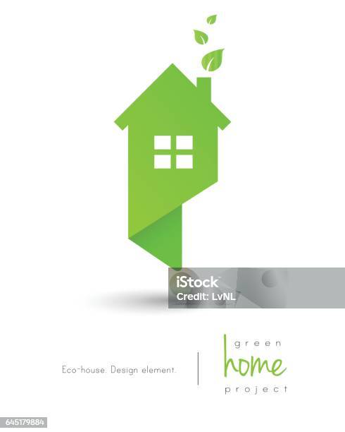 Ecofriendly House Stock Illustration - Download Image Now - House, Environmental Conservation, Sustainable Resources